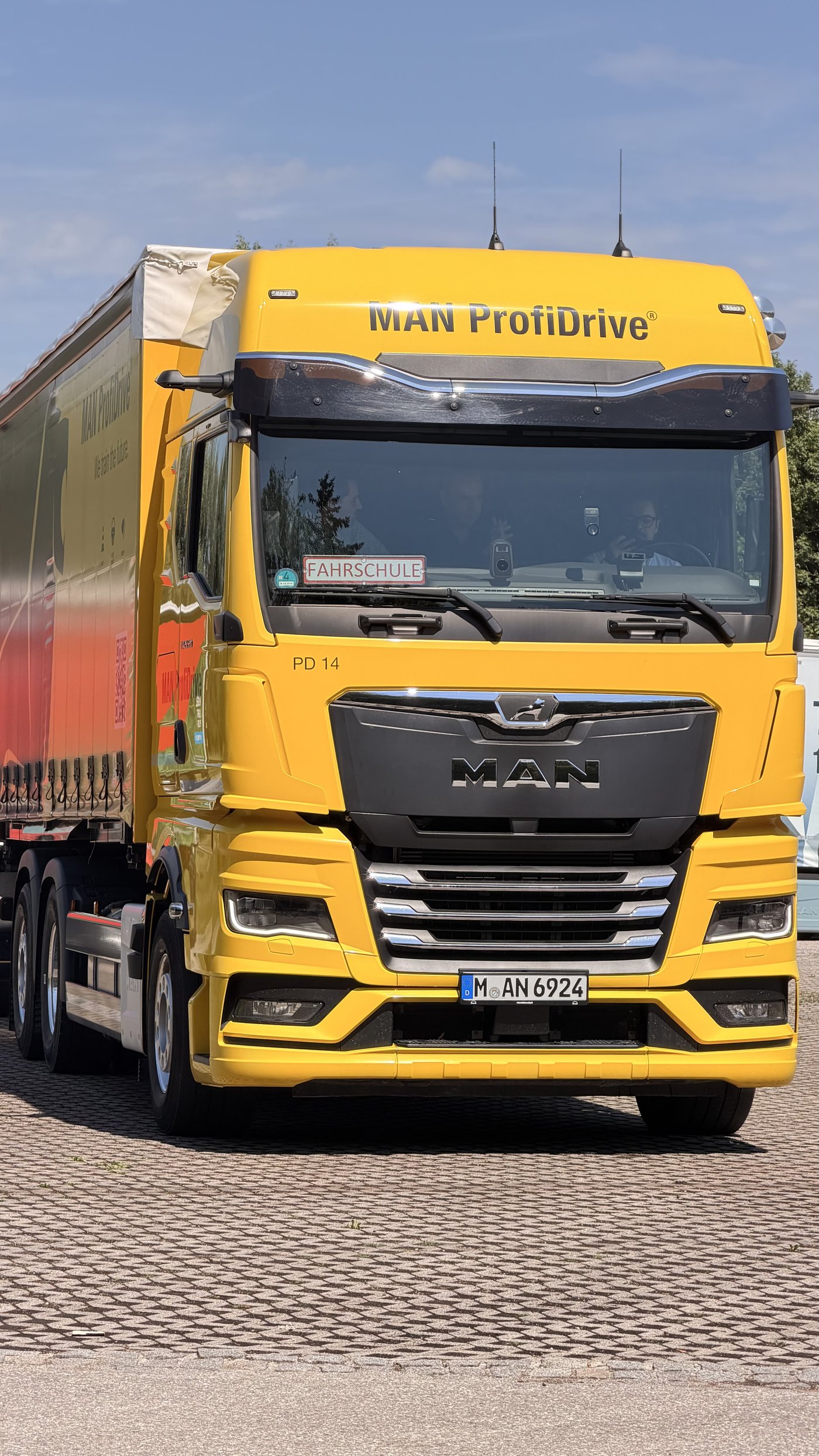 Camión MAN ProfiDrive usado para la formación de conductores