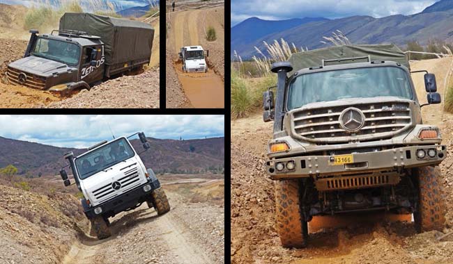 UNIMOG Y ZETROS, DE PRUEBA EN COLOMBIA